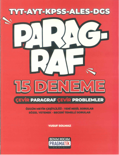 PARAGRAF 15 DENEME Fotokopi GO - Tüm Sınavlarda Daha İleriye