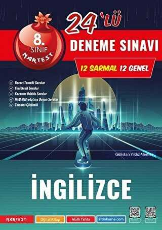 8. Sınıf İngilizce Mod 24 Deneme Nartest Yayınları Fotokopi GO - Tüm Sınavlarda Daha İleriye