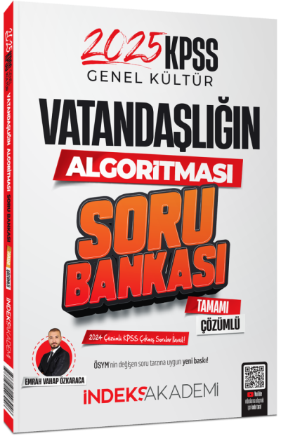 2025 KPSS Vatandaşlık Vatandaşlığın Algoritması Soru Bankası Çözümlü İndeks Akademi Yayıncılık İndeks Akademi Fotokopi GO - Tüm Sınavlarda Daha İleriye