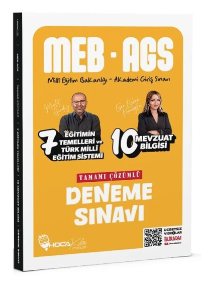 2025 MEB-AGS Eğitimin Temelleri ve Türk Milli Eğitim Sistemi ve Mevzuat Bilgisi 17 Deneme Çözümlü Hoca Kafası Yayınları Fotokopi GO - Tüm Sınavlarda Daha İleriye