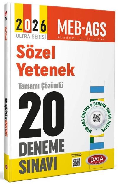 2026 AGS Sözel Yetenek Tamamı Çözümlü 20 Deneme Sınavı Data Yayınları Fotokopi GO - Tüm Sınavlarda Daha İleriye