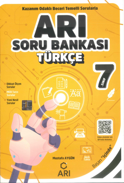 7. Sınıf Türkçe Arı Soru Bankası Arı Yayınları Fotokopi GO - Tüm Sınavlarda Daha İleriye