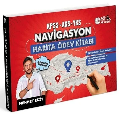 2026 KPSS-AGS-YKS Navigasyon Harita Ödev Kitabı Eğit Akademi Fotokopi GO - Tüm Sınavlarda Daha İleriye