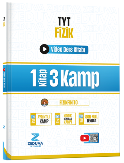 Fizikfinito TYT Fizik 1 Kitap 3 Kamp Video Ders Kitabı Zeduva Yayınları Fotokopi GO - Tüm Sınavlarda Daha İleriye