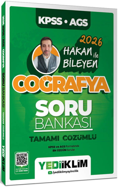2026 KPSS AGS Coğrafya Tamamı Çözümlü Soru Bankası-Hakan Bileyen Yediiklim Yayınları Fotokopi GO - Tüm Sınavlarda Daha İleriye
