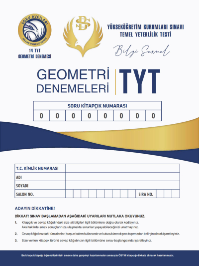 TYT GEOMETRİ DENEMELERİ 14*10 Fotokopi GO - Tüm Sınavlarda Daha İleriye