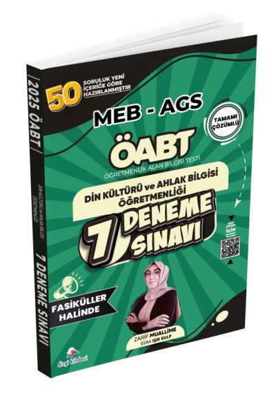 ÖABT MEB-AGS DKAB Din Kültürü ve Ahlak Bilgisi Öğretmenliği 7 Deneme Fasikül Çözümlü Dizgi Kitap Yayınları Fotokopi GO - Tüm Sınavlarda Daha İleriye