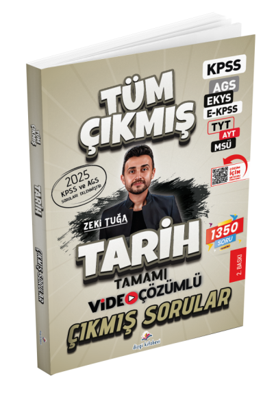 2026 KPSS MEB-AGS EKYS EKPSS TYT AYT MSÜ Tarih Çıkmış Sorular Çözümlü Dizgi Kitap Fotokopi GO - Tüm Sınavlarda Daha İleriye