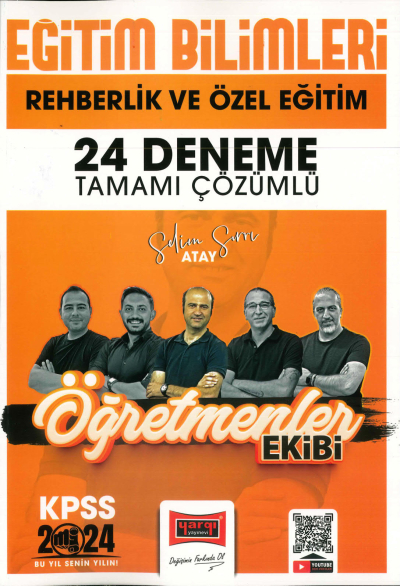 REHBERLİK VE ÖZEL EĞİTİM 24 DENEME TAMAMI ÇÖZÜMLÜ (ÖĞRETMENLER EKİBİ) Fotokopi GO - Tüm Sınavlarda Daha İleriye