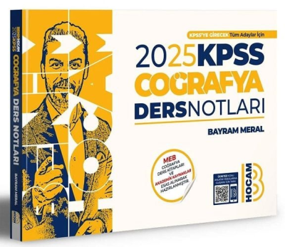 Benim Hocam Yayınları 2025 KPSS Coğrafya Video Ders Notları Fotokopi GO - Tüm Sınavlarda Daha İleriye
