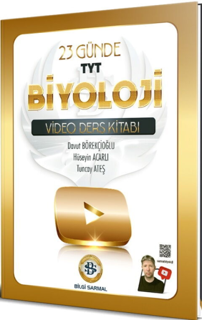 TYT Biyoloji 23 Günde Video Ders Kitabı Bilgi Sarmal Fotokopi GO - Tüm Sınavlarda Daha İleriye