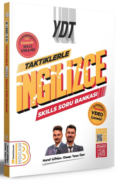 2025 YDT Taktiklerle İngilizce SKILLS Soru Bankası Benim Hocam Fotokopi GO - Tüm Sınavlarda Daha İleriye