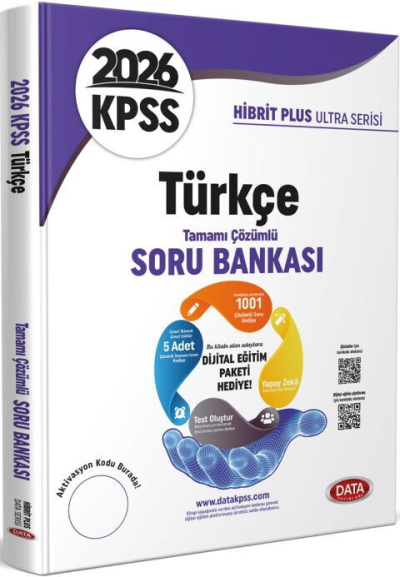 2026 KPSS Türkçe Hibrit Plus Ultra Serisi Karekod Çözümlü Soru Bankası Data Yayınları Fotokopi GO - Tüm Sınavlarda Daha İleriye