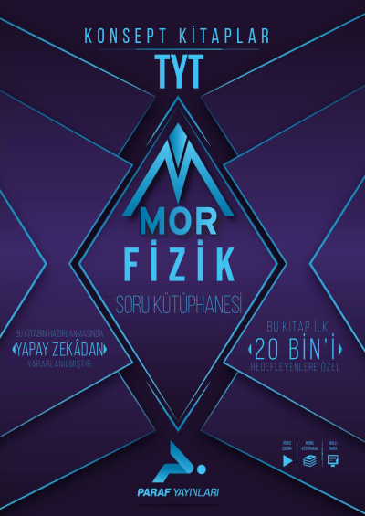 TYT Mor Fizik Soru Kütüphanesi PRF Paraf Yayınları Fotokopi GO - Tüm Sınavlarda Daha İleriye