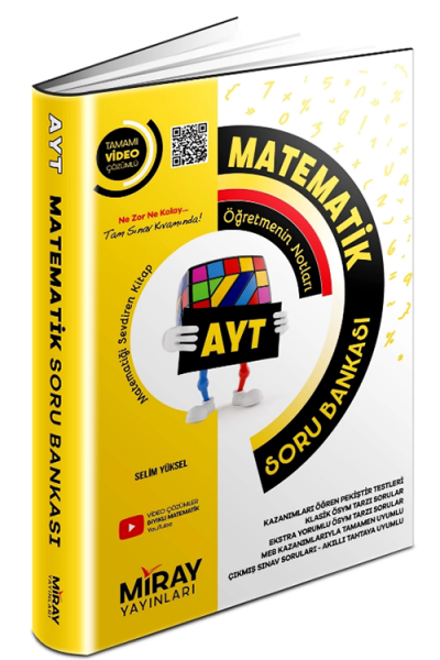 AYT Matematik Tamamı Video Çözümlü Soru Bankası Miray Yayınları Fotokopi GO - Tüm Sınavlarda Daha İleriye