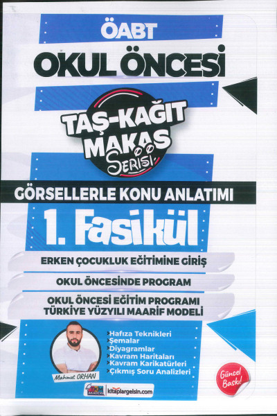 ÖABT Okul Öncesi Öğretmenliği Taş Kağıt Makas Serisi Görsellerle Konu Anlatımı Mahmut Orhan TKM Akademi 10 Fasikül Fotokopi GO - Tüm Sınavlarda Daha İleriye