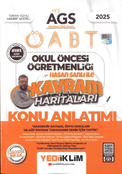 2025 MEB AGS ÖABT Okul Öncesi Öğretmenliği Hasan Sanlı İle Kavram Haritaları Konu Anlatımı Yediiklim Yayınları Fotokopi GO - Tüm Sınavlarda Daha İleriye