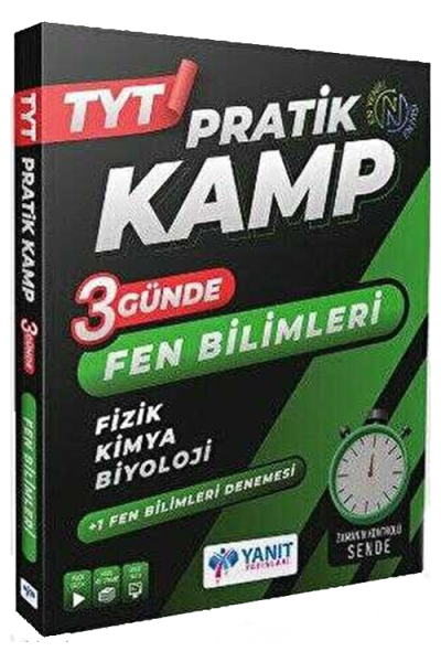 2023 TYT Pratik Kamp 3 Günde Fen Bilimleri (Fizik-Kimya-Biyoloji) Yanıt Yayınları Fotokopi GO - Tüm Sınavlarda Daha İleriye