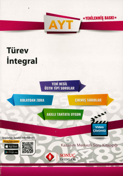 AYT TÜREV İNTEGAL SORU KİTAPÇIĞI Fotokopi GO - Tüm Sınavlarda Daha İleriye