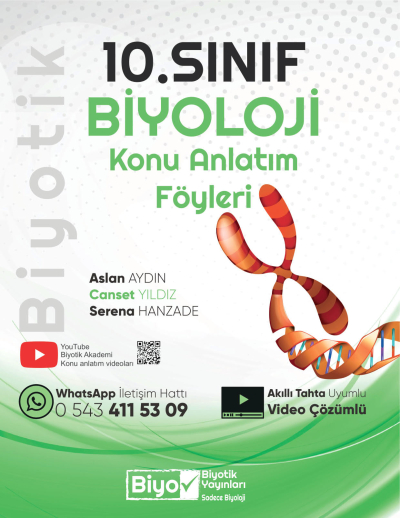 10.Sınıf Biyoloji Konu Anlatım Föyleri Biyotik Yayınları Fotokopi GO - Tüm Sınavlarda Daha İleriye