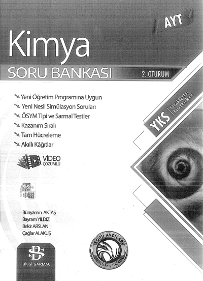 AYT KİMYA SORU BANKASI Fotokopi GO - Tüm Sınavlarda Daha İleriye
