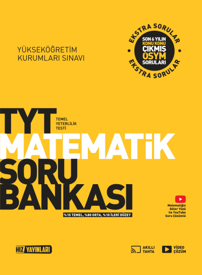 TYT Matematik Soru Bankası Hız Yayınları Fotokopi GO - Tüm Sınavlarda Daha İleriye