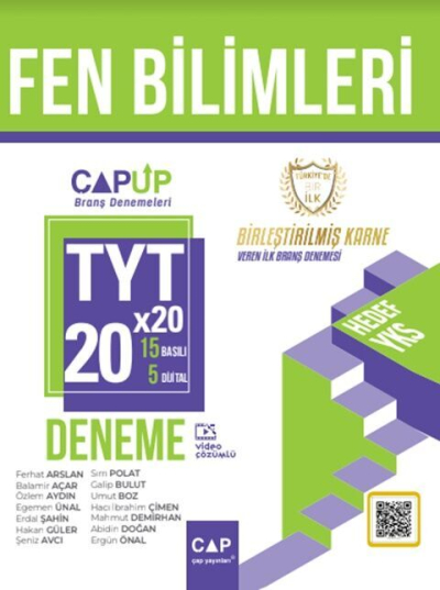 YT Fen Bilimleri 20 x 20 Up Deneme Çap Yayınları Fotokopi GO - Tüm Sınavlarda Daha İleriye