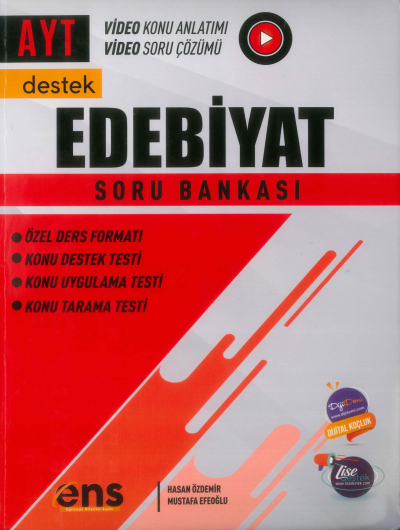 AYT Türk Dili ve Edebiyatı Destek Soru Bankası ENS Yayıncılık Fotokopi GO - Tüm Sınavlarda Daha İleriye