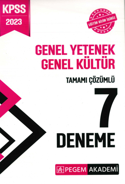 7 DENEME TAMAMI ÇÖZÜMLÜ Fotokopi GO - Tüm Sınavlarda Daha İleriye