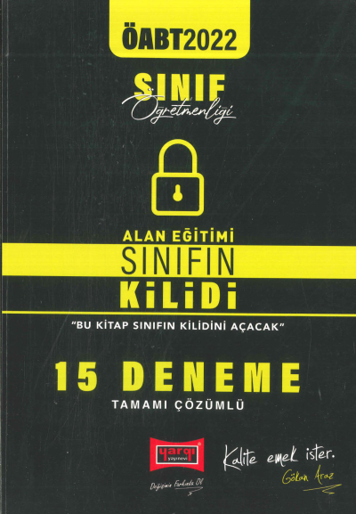 ALAN EĞİTİMİ SINIFIN KİLİDİ 15 DENEME TAMAMI ÇÖZÜMLÜ Fotokopi GO - Tüm Sınavlarda Daha İleriye