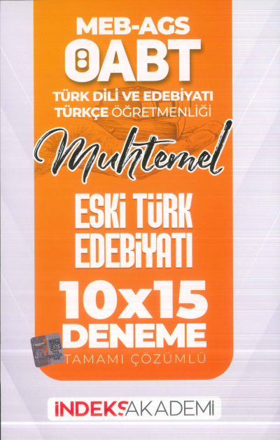 2025 ÖABT MEB-AGS Türk Dili Edebiyatı-Türkçe Eski Türk Edebiyatı 10x15 Deneme Çözümlü İndeks Akademi Yayıncılık Fotokopi GO - Tüm Sınavlarda Daha İleriye