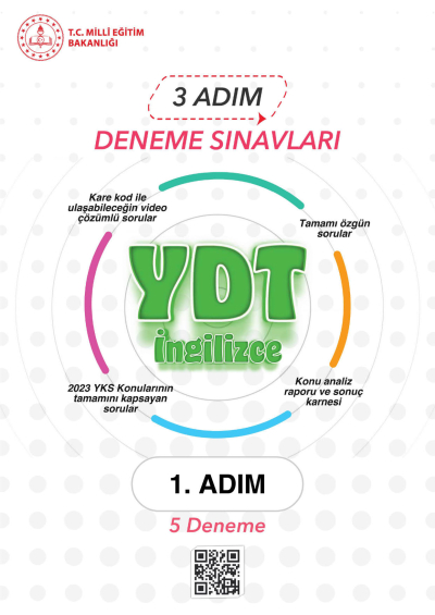 3 ADIM DENEME SINAVLARI YDT İNGİLİZCE 1. ADIM Fotokopi GO - Tüm Sınavlarda Daha İleriye
