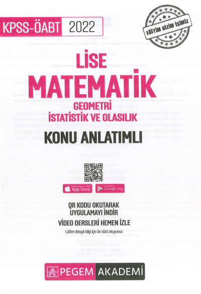 LİSE MATEMATİK GEOMETRİ - İSTATİSTİK VE OLASILIK KONU ANLATIMLI Fotokopi GO - Tüm Sınavlarda Daha İleriye