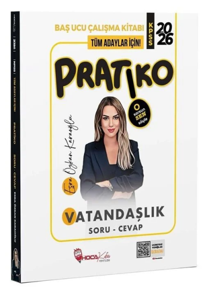 2026 KPSS Vatandaşlık Pratiko Soru Cevap Çalışma Kitabı Hoca Kafası Yayınları Fotokopi GO - Tüm Sınavlarda Daha İleriye