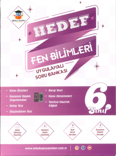 6. Sınıf Fen Bilimleri Hedef Uygulamalı Soru Bankası Zeka Küpü Yayınları Fotokopi GO - Tüm Sınavlarda Daha İleriye