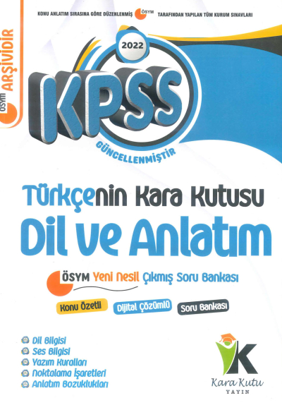 TÜRKÇENİN KARA KUTUSU DİL VE ANLATIM KONU ÖZETLİ ÇIKMIŞ SORULAR Fotokopi GO - Tüm Sınavlarda Daha İleriye