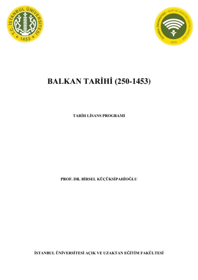 Balkan Tarihi (250-1453) Fotokopi GO - Tüm Sınavlarda Daha İleriye