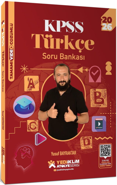 2026 KPSS Türkçe Atölye Soru Bankası Çözümlü - Yusuf Bayraktar Yediiklim Yayınları Fotokopi GO - Tüm Sınavlarda Daha İleriye
