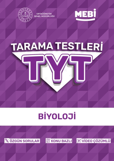 TYT Tarama Testleri Biyoloji MEBİ OGM Fotokopi GO - Tüm Sınavlarda Daha İleriye