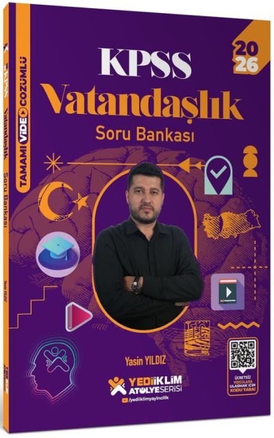 2026 KPSS Vatandaşlık Atölye Soru Bankası Çözümlü Yediiklim Yayınları Fotokopi GO - Tüm Sınavlarda Daha İleriye