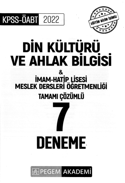 TAMAMI ÇÖZÜMLÜ 7 DENEME Fotokopi GO - Tüm Sınavlarda Daha İleriye