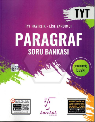 TYT Paragraf Soru Bankası Karekök Yayınları Fotokopi GO - Tüm Sınavlarda Daha İleriye